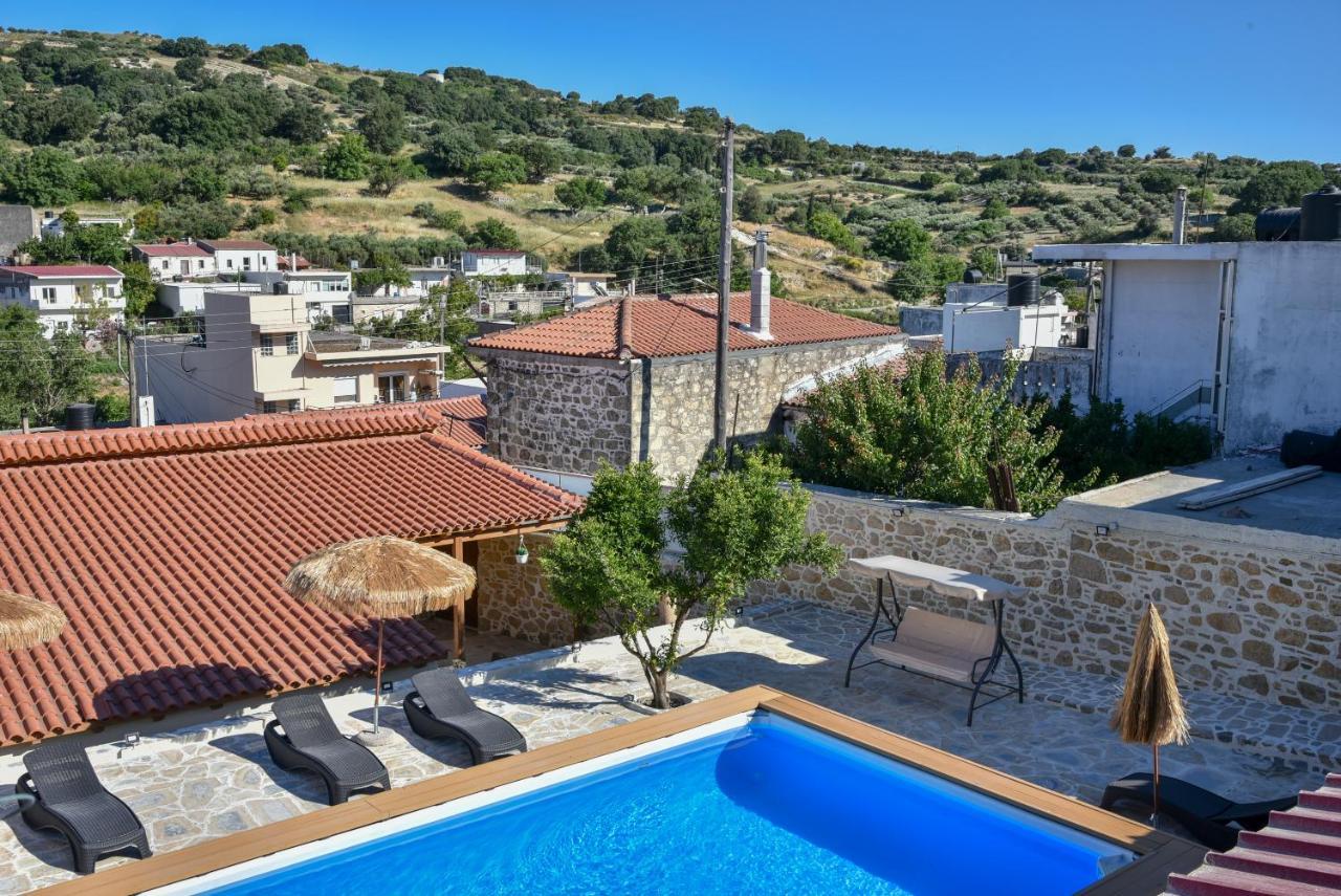 Island Oasis Poolside Paradise In Crete Agia Varvara  Buitenkant foto